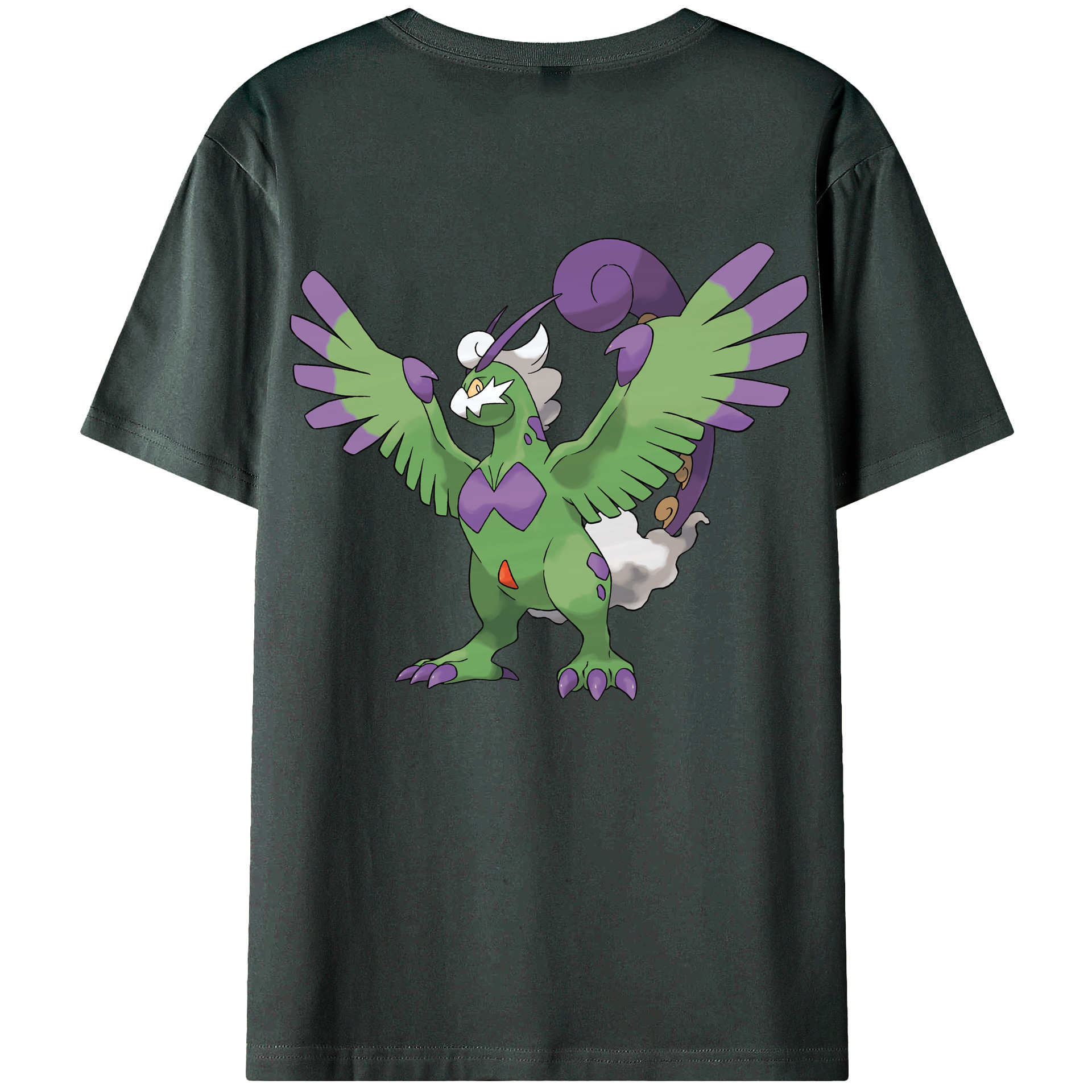 （画像用） ポケットモンスター Pokémon 綿100％ メンズ半袖Tシャツ（バックプリント） 通気性